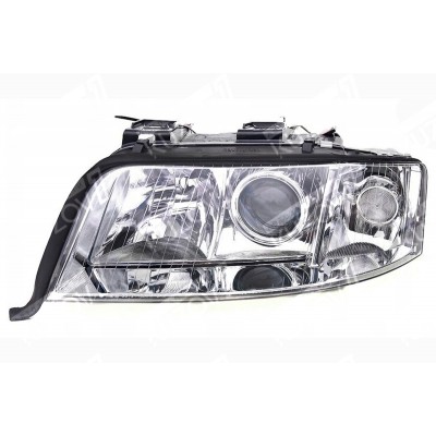 Передняя фара (левая) DEPO для AUDI A6 (C5) 2001-2005 - фото