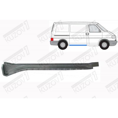 Порог (правый) Внутренний POLCAR для Volkswagen T4 1990-1996 - фото